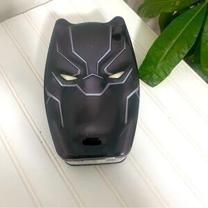 Black Panther Embossed Head Shaped Tin Lunch Box Pencil Art Case Collectible